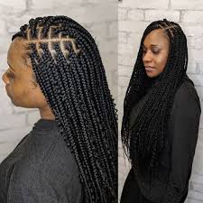 Black And Grey Bohemian Box Braids 40 Bohemian Box Braids Protective Hairstyles Ideas Braids With Curls Braided Hairstyles Cute Box Braids