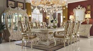 Our solid teak dining tables come in a variety of styles + shapes (oval, rectangular, round, square). Hd 8012 Riverview European Dining Set Empire Furniture Home Decor Gift