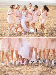 Diy Country Chic Wedding Country Style Wedding Dresses Pink Bridesmaid Dresses Short Short Wedding Dress