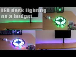 Budget Led Desk Lighting Contents Test Installation Finished Effect Youtube