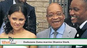 They have a child together, they had duduzane and his wife live in a private house in south africa. Duduzane Zuma Marries Shanice Stork Youtube
