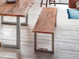 Premium Collection By Home Affaire Sitzbank Manhattan Mit Baumkantenoptik Und Gestell U Form Aus Edelstahl Online Kaufen Sitzbank Sitzen Edelstahl