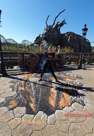 Mit einem heidepark gutschein 2020 beim eintritt in den freizeitpark sparen: Heide Park Neu Mit 3d Bodengemalde Vor Neuer Colossos