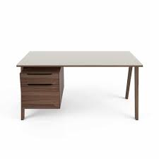 Howard Glass Top Desk With Cabinet