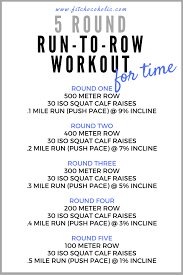 5 Round Run To Row Workout The Fit Chocoholic Rowing Machine Workout Rowing Workout Orange Theory Workout