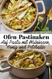 Pastinaken Im Ofen Auf Pasta Rezept Von La Lisagna Rezept Pastinaken Rezepte Rezepte Pastinaken