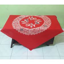 Meskipun begitu, saat ini banyak sekali taplak meja yang dibuat bukan untuk menutupi seluruh permukaan meja, tapi hanya sebagai ornamen pelengkap saja. Taplak Meja Guru Batik Cap Krd Shopee Indonesia
