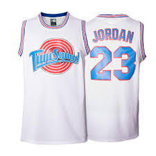 This basketball jersey from movie space jam. Michael Jordan 23 Space Jam Tune Squad Jersey Jersey One
