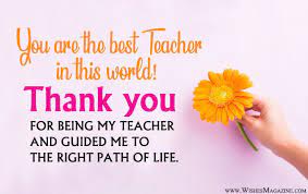 Maybe you would like to learn more about one of these? Thank You Messages For Teachers Message For Teacher Thank You Teacher Messages Best Wishes For Teacher