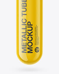 Download Glossy Metallic Cigar Tube Mockup In Tube Mockups On Yellow Images Object Mockups PSD Mockup Templates