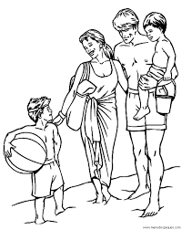 El día de la familia es un momento para estrechar relaciones. Colorear Dia De La Familia 02