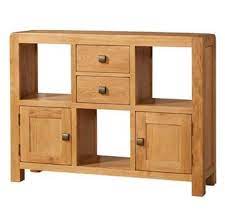 Denver 2 Door 2 Drawer Low Display Unit 335 Oak Furniture Oak Display Cabinet Display Cabinet