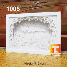 Download Christmas Paper Cut Light Box Template Shadow Papercut Svg
