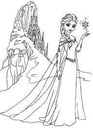 Elsa, anna, kristoff, hans, olaf e sven. Queen Elsa Frozen Coloring Page Novocom Top