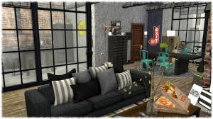 This industrial apartment reflects a beautiful design that seems to be in perfect symmetry. The Sims 4 Speed Build Industrial Apartment Youtube