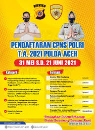 Check spelling or type a new query. Polda Aceh Buka Cpns Polri 2021 Ini Formasi Yang Dibutuhkan News Beritamerdeka Net