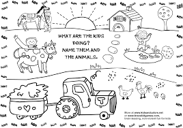 Fattoria Disegno Da Colorare Disegni Da Colorare Per Bambini Attivita Prescolari Attivita Con Il Colore