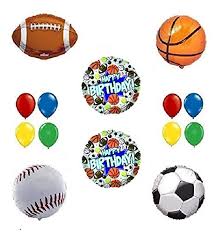 We made foamcore decorations that are personalized and themed to your event. 37 Off On Happy Birthday Sport Theme Party Balloon Decoration Kit On Amazon Paisawapas Com