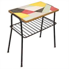 Vintage Side Table 1950s Vintage Side Table French Interior Design 1950s Decor