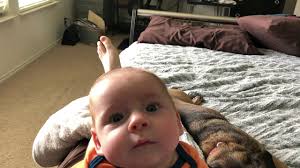 Rory Sutton bed with daddy