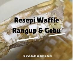Resepi semperit susu 3 bahan, resepi biskut semperit tanpa telur, resepi semperit sukatan cawan, cara buat biskut semperit susu gebu, biskut semperit. Resepi Waffle Rangup Gebu Macam Dekat Kedai