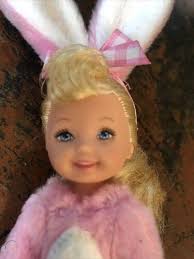 Vintage 1994 MATTEL KELLY Doll In Original Pink Easter Bunny Rabbit Costume  ~GUC