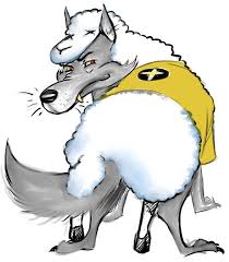 Image result for wolf in sheep's clothing cartoon
