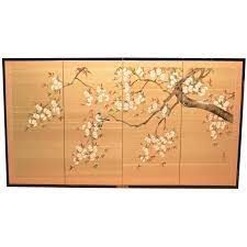 Source from chinese silk screen glass manufacturers and suppliers. Vintage Silk Japanese Screen Hand Painted 4 Panels Japanese Screen Japanese Art Hand Painted