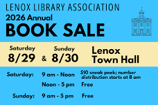 Lenox Library Association’s Annual Book Sale