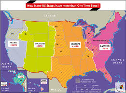 how many us states have more than one time zone answers