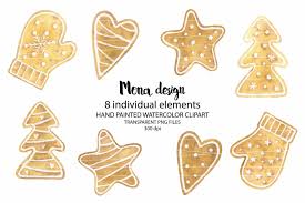 Similar design products to christmas cookies sublimation clipart. Watercolor Christmas Cookies Clipart By Mona Design Thehungryjpeg Com