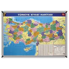 Türkiye detaylı şehirler haritası.harita verilerine ulaşmak istediğiniz il üzerine tıklayınız.yada haritanın altında ki il listesinden seçim yapınız.i̇lçeler ise il haritalarının detayında gözükecektir.harita üzerinde'ki tuşları kullanarak uydu görünümüne ve normal. Turkiye Siyasi Haritasi 70x100 100 85 Tl Kdv