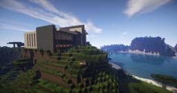This futuristic modern mansion boasts polished metal walls, skylights, and enormous windows. Futuristic Mansion Minecraft Map