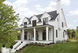 Black And White Exterior Modern Homes St Paul Colonial White Exterior Houses Modern Farmhouse Exterior House Exterior