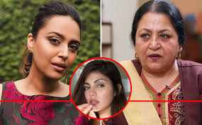 Swara Bhasker SLAMS Madhu Purnima Kishwar For Calling Rhea Chakraborty A  'Fortune Huntress, Mafia Moll'