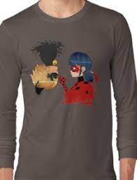 Ladybug And Chat Noir Shirt Ladybug Outfits Kids Evening Gowns Long Sleeve Tshirt Men