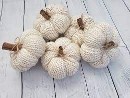 The perfect little knit pumpkin you've been looking for. Small Knit Decorative Pumpkins Yarn Punk