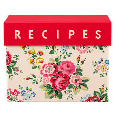 Spray Flowers Recipe Card Holder Bakeware Recipe Card Holders Cath Kidston Christmas Recipe Card Boxes