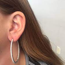 Embrace these stunning sterling silver high polish hoop earrings! Special Offer 2 Inch Rose Gold Hoop Earrings Up To 78 Off