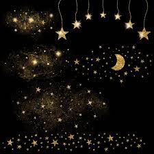 Gold Stardust Clipart Gold Stars Clipart Magic Dust Star Etsy Star Clipart Star Overlays Overlays