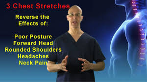 3 Great Chest Stretches To Reverse The Effects Of Poor Posture Rounded Shoulders Headaches Youtube Poor Posture Postures Shoulder Stretching Exercises