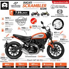 The ducati scrambler range began life in 2015 with the scrambler 800 and was the company's first serious investment in the retro class since the likes of the sport 1000 café racer. Ducati Scrambler Icon Price Off 57 Www Transanatolie Com