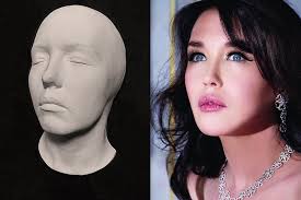 This is a life cast of actress Isabelle Adjani. Nice guess by Mr. Stoll!  Born in 1955, Isabelle grew up in Gennevilliers, a northwestern suburb of  Paris, and speaks French and German