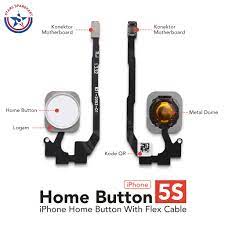 Flexible Home Button Iphone 5s Home Tombol Fingerprint Shopee Indonesia