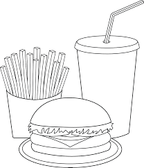 They're great for all ages. Printable French Fries Coloring Pages