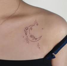 Moon Tattoos Simple Outlines In 2021 Petite Tattoos Simplistic Tattoos Classy Tattoos