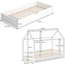 Slakt bettgestell unterbett aufbewahrung weiss ikea. Vitalispa Kinderbett Wiki 90x200 Cm Weiss Schlafplatz Unterbett Hausbett Kinderhaus 2 Matratzen Online Kaufen Bei Netto