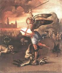 Ebay.com has been visited by 1m+ users in the past month St Michael And The Dragon By Raphael Raffaello Sanzio Da Urbino Paintings Reproductions Impressionism Topimpressionists Com