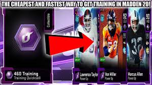 The Cheapest And Fastest Way To Get Training Points In Madden 20 Madden 20 Ultimate Team