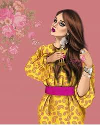 Pin By بحر الاحزان On صور جيرلي Beautiful Girl Drawing Cute Girl Drawing Cute Cartoon Girl